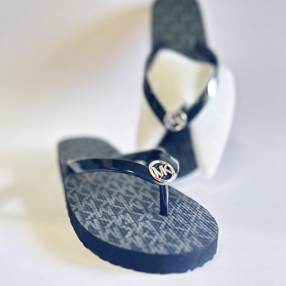 Michael Kors Black Flip Flop